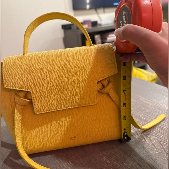 Celine Nano Belt Bag — Yellow (Calfskin Leather) - Picture 8 of 10